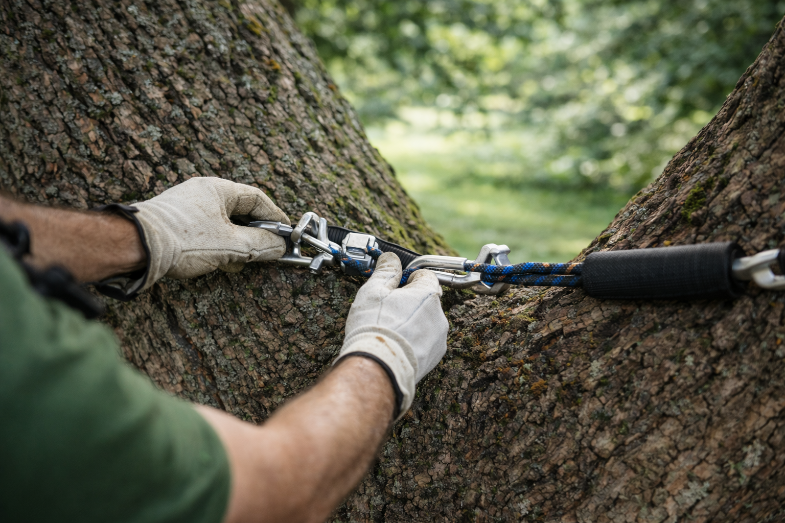 Kronensicherung am Baum